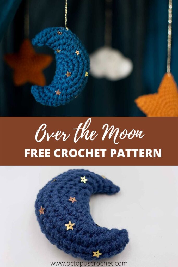 Mini Moon Keychain Pattern: Crochet pattern | Ribblr
