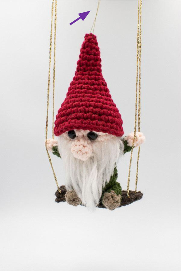 Gnome on a swing -1