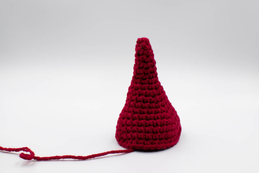 Gnome on a swing crochet pattern ornament-7