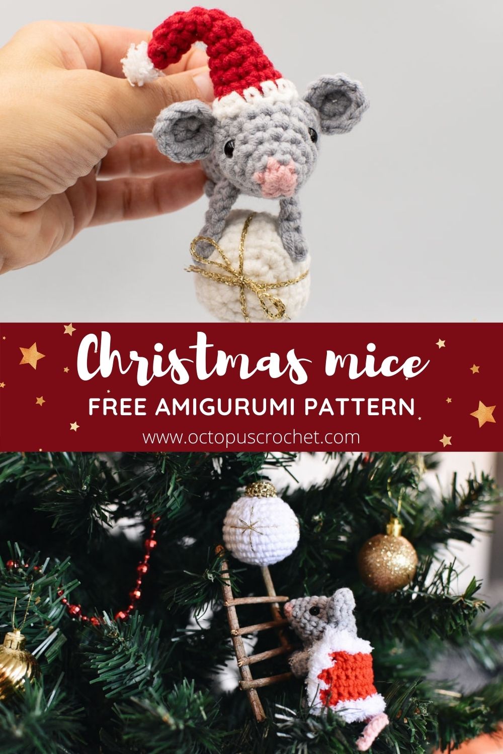 Christmas mice amigurumi pattern 5