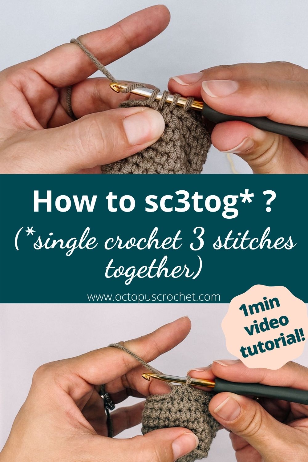 How to Single Crochet - Tutorial and Video - You Should Craft
