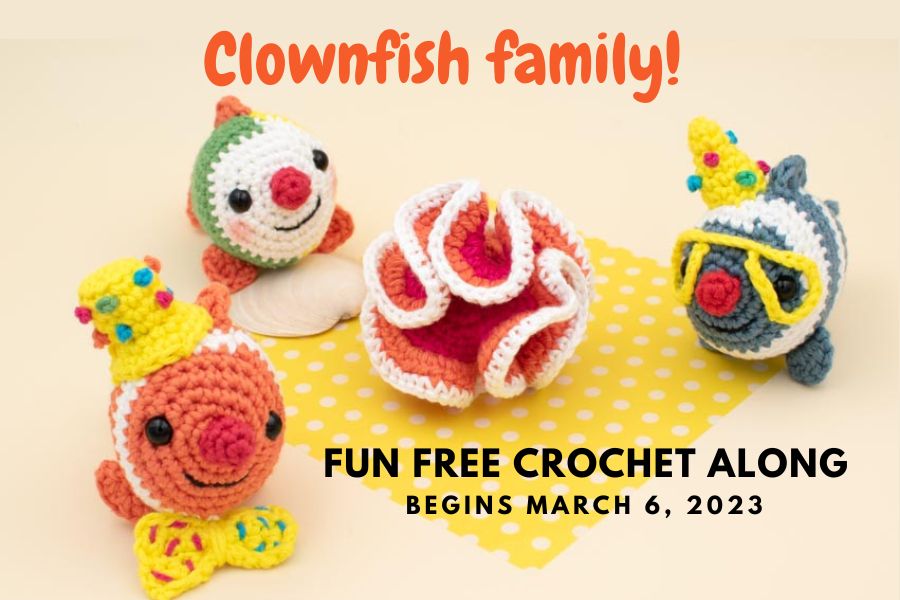 Clownfish family crochet along