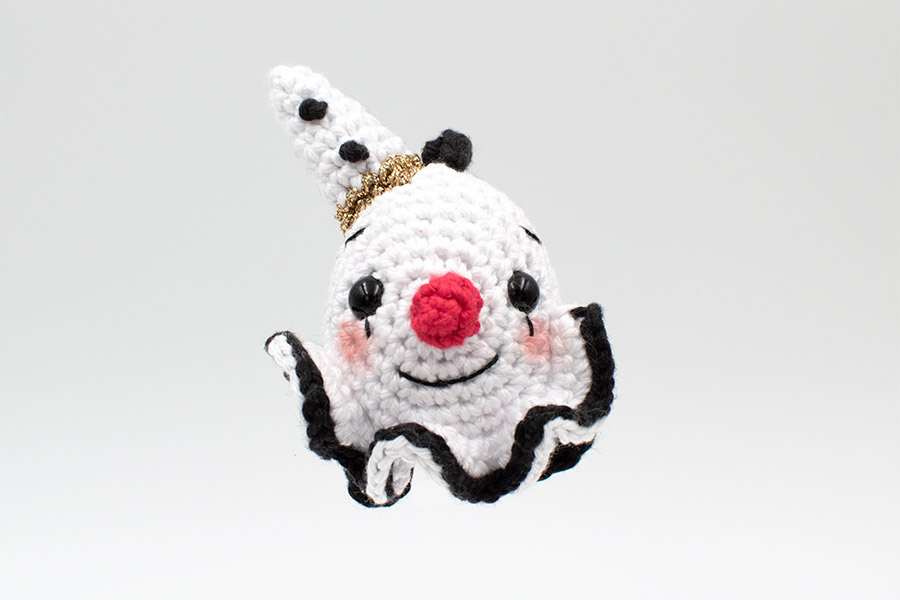 Pierrot the sad clownfish amigurumi pattern 2