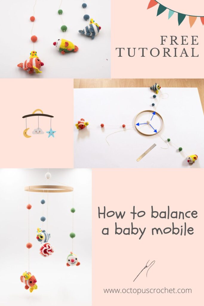 How to assemble and balance a baby mobile pin