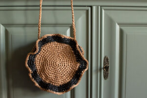 Raffia summer round bag crochet pattern-30