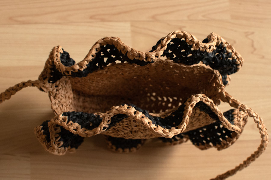 Raffia summer round bag crochet pattern-56